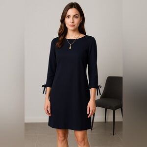 NWT - Karl Lagerfeld Black Long Sleeve Dress